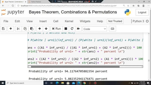 Bayes Theorem, Combinations & Permutations смотреть онлайн
