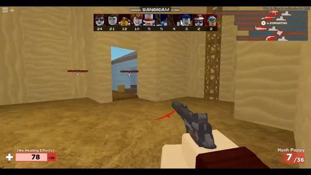 НУБ играет в ARSENAL|ROBLOX смотреть онлайн