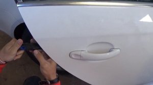 HOW TO REMOVE REAR DOOR HANDLE ON VW JETTA GOLF MK5