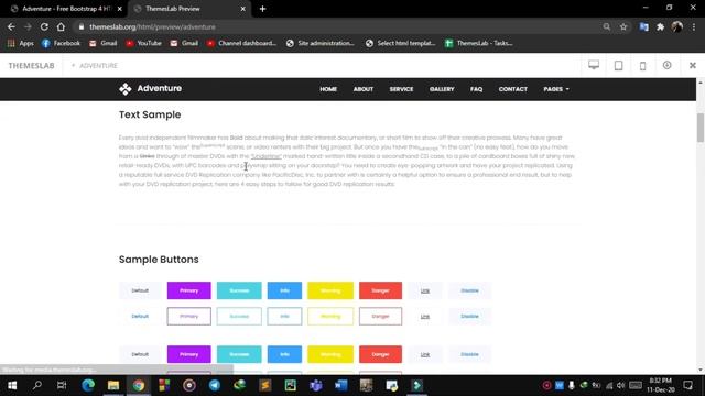 Adventure: Free Bootstrap 4 HTML5 Travel and Tourism Website Template смотреть онлайн