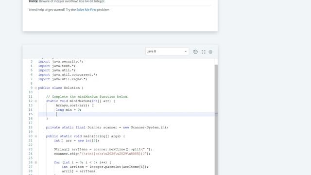 Hackerrank Solution - Mini-Max Sum Warmup смотреть онлайн