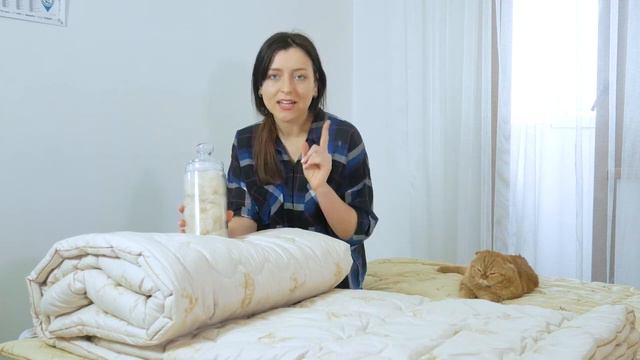 Одеяло из овечьей шерсти мериноса Чехол Тик от Астра-Центр смотреть онлайн