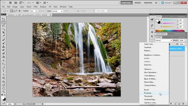 60 Second Photoshop Tutorial : Using Adjustment Layers -HD- смотреть онлайн