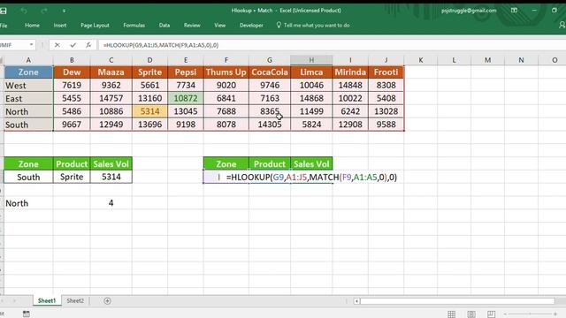 Hlookup with match function in excel II Automate Hlookup смотреть онлайн