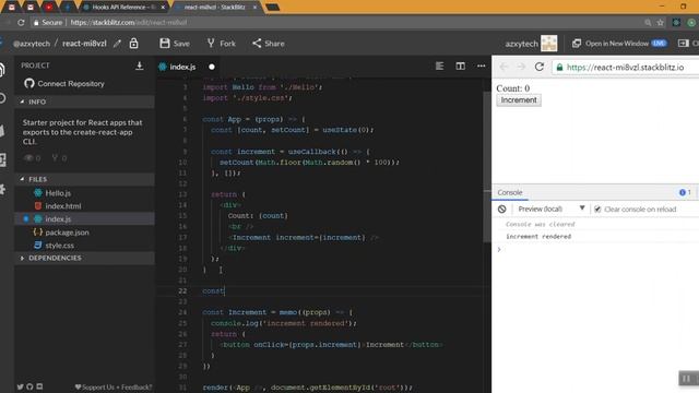 42) useCallback and useMemo Hook | Learn React js in Tamil | Azxy tech смотреть онлайн