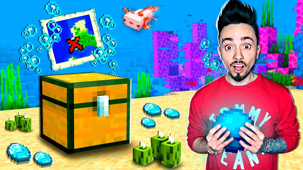 НАШЛИ ЗАТОНУВШИЙ СУНДУК В МАЙНКРАФТ! смотреть онлайн