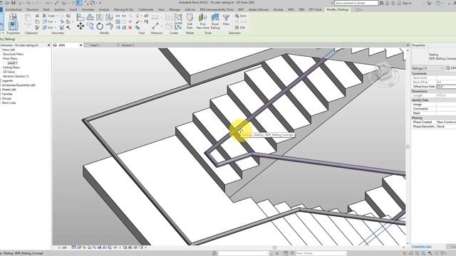 Revit Snippet: Fix 3 common railing on stair problems смотреть онлайн