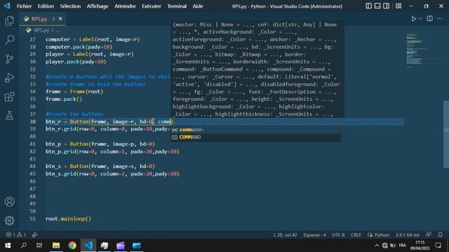 Python Rock Paper Scissors Game Tutorial with Tkinter: Learn How to Create a Fun Game using GUI смотреть онлайн