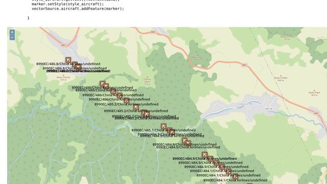 GIS: Delete points on the map to remain only one for each plane in OpenLayers смотреть онлайн