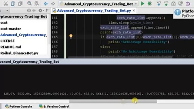 Visualizing Arbitrage Data 4 - Arbitrage Cryptocurrency Bot in Python - Code - Ch 5.26 смотреть онлайн