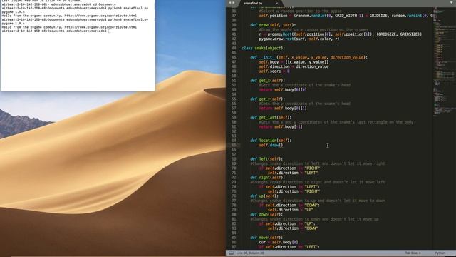 CS10 Final project || Snake in python смотреть онлайн