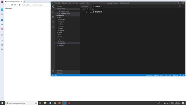 Curso de PHP7 e MVC Aula 06 Criando o arquivo index смотреть онлайн