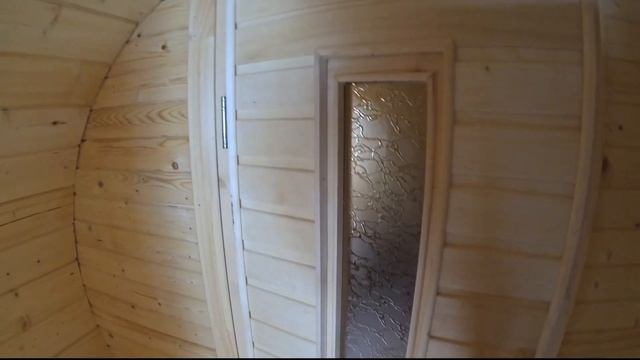 Отзыв баня-бочка 5 метров с помывочной. Заказали в СНТ(САДЫ) Бухлово город Владимир. От ВсеБочки.ру смотреть онлайн