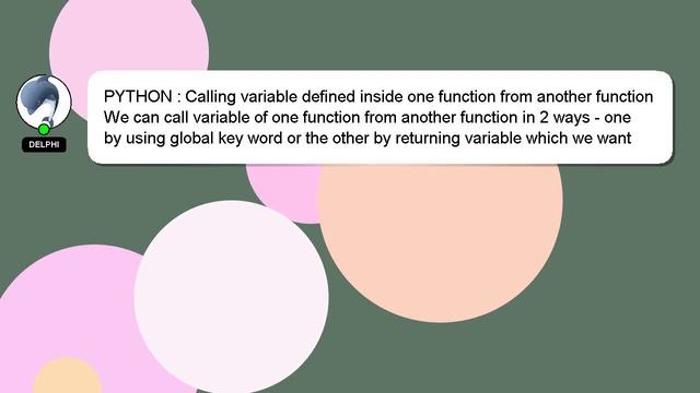PYTHON : Calling variable defined inside one function from another function смотреть онлайн