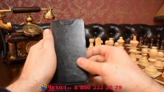 Фирменный чехол-книжка из импортной кожи на металлической основе для Asus Zenfone Go ZB500KL смотреть онлайн