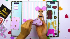 Одеваем Бумажную КУКЛУ L.O.L\ Бумажная кукла ЛОЛ\ Lili Room