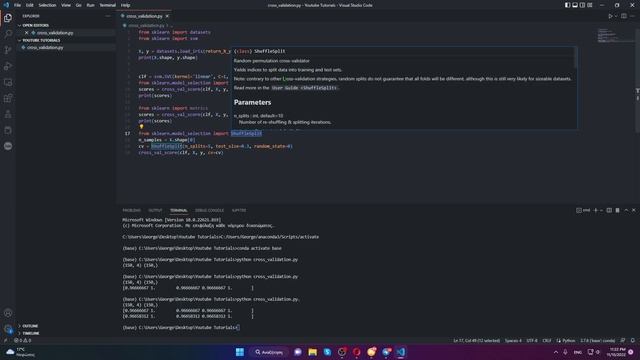 How to do cross validation in python смотреть онлайн
