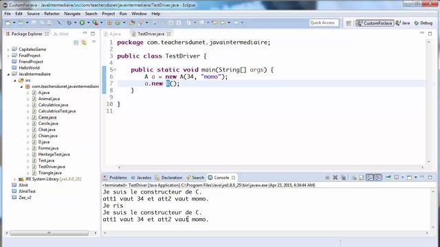JAVA (Intermédiaire) - 39 - Création d'une instance d'une classe interne (2/2) смотреть онлайн