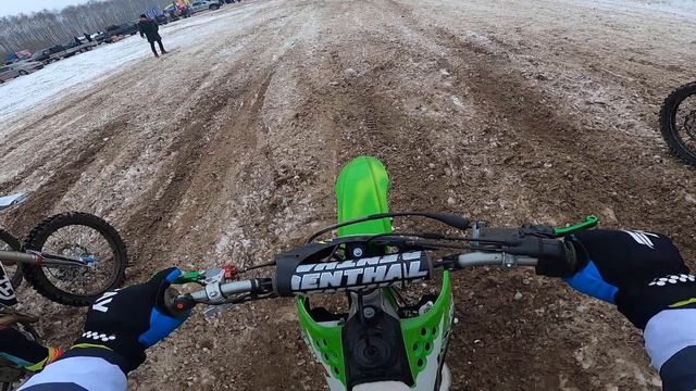 Внедорожный фестиваль 24.01.2021. Мототрек в Васильево. Kawasaki kx250f смотреть онлайн