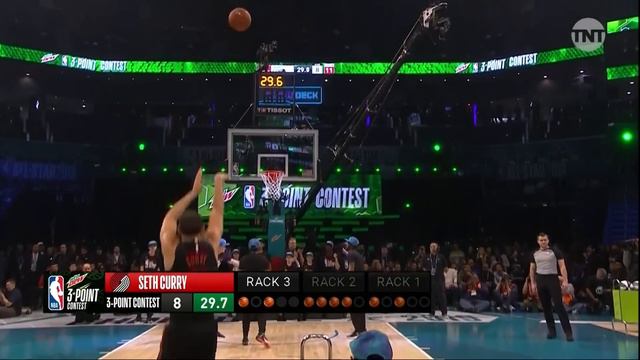 Seth Curry Three-Point Contest First Round | 2019 NBA All-Star смотреть онлайн