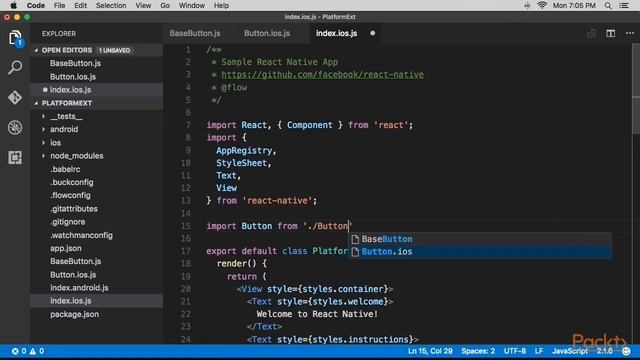 Extending UI Components for Platform Specific Experiences React Native Recipes Volume 2 Video смотреть онлайн