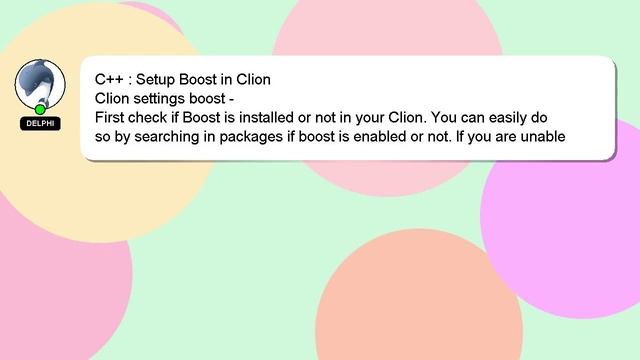 C++ : Setup Boost in Clion смотреть онлайн