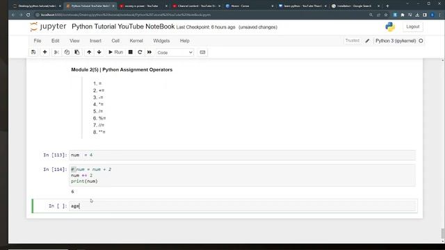 Module 2(5) | Python Assignment Operators смотреть онлайн
