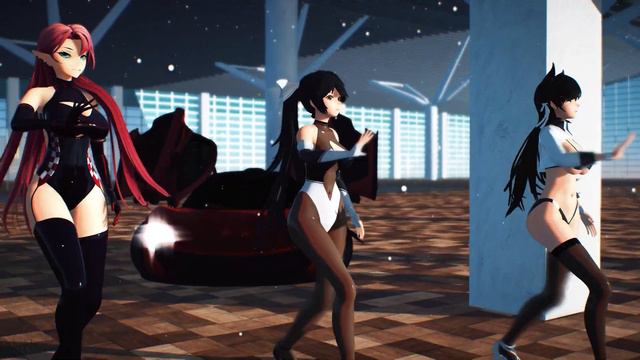 =MMD= (Azur lane) Wave - Hanatan(Atago x Duke of York x Takao)( + Subtitle) смотреть онлайн
