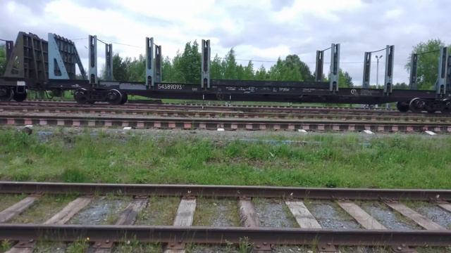 2тэ116-1636 с грузовым поездом отправляется со станции Ивдель 1 на Серов с 3 пути смотреть онлайн