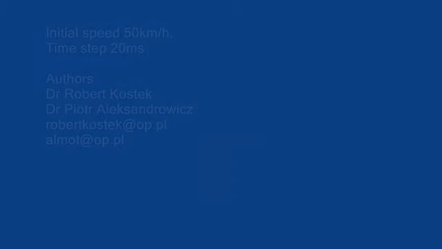 Crash test, experimental results and results of simulation, second gear, Renault Twingo I смотреть онлайн