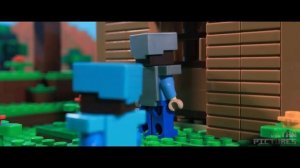 История Стива в лего стиле//лего майнкрафт история\\Первое видио