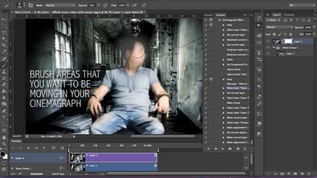 How to make cinemagraph in photoshop extended in a few minutes смотреть онлайн