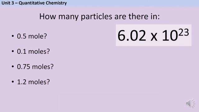Mole calculations 1: Avogadro's constant смотреть онлайн