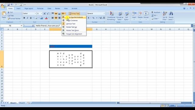 Excel 2: Text Color, Alignment, Orientation, Merge & Center and Wrap text property смотреть онлайн