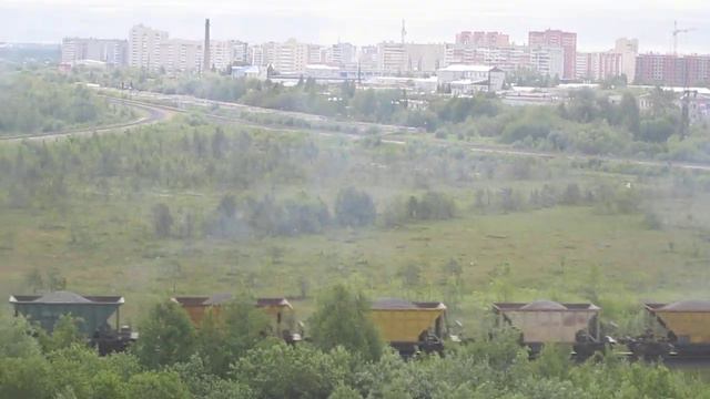 Утренний гоночный выезд двух составов с Архангельска смотреть онлайн