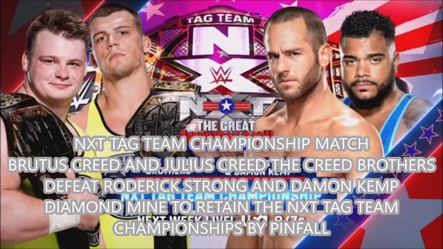 WWE NXT THE GREAT AMERICAN BASH 2022 RESULTS: JD MCDONAGH ATTACKS BRON BREAKKER смотреть онлайн