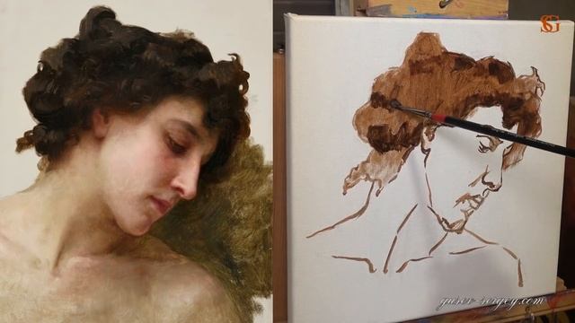 Для чего нужен подмалёвок в масляной живописи и как правильно его выполнять? смотреть онлайн