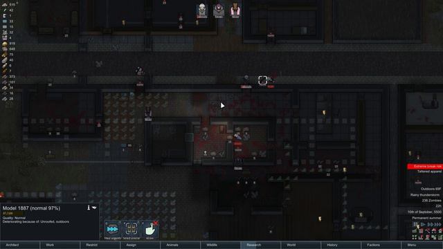 Rimworld Zombie Survival | Trapped in a Zombie Infested city - Solo Challenge | EP14 смотреть онлайн