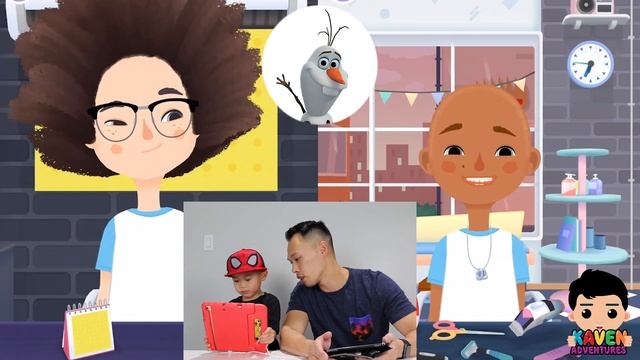 Toca Hair Salon 3 | Disney Hair Cut Challenge | Kaven App Review смотреть онлайн