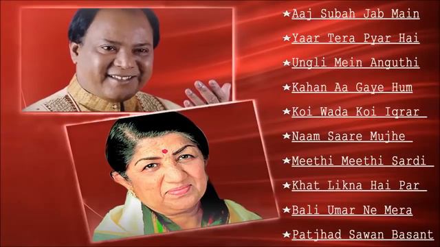 Mohammed Aziz & Lata Mangeshkar Duet Hindi Songs | #GoldenHITS