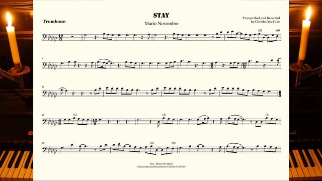 Stay (Mario Novembre) Playalong (Bass Clef) смотреть онлайн