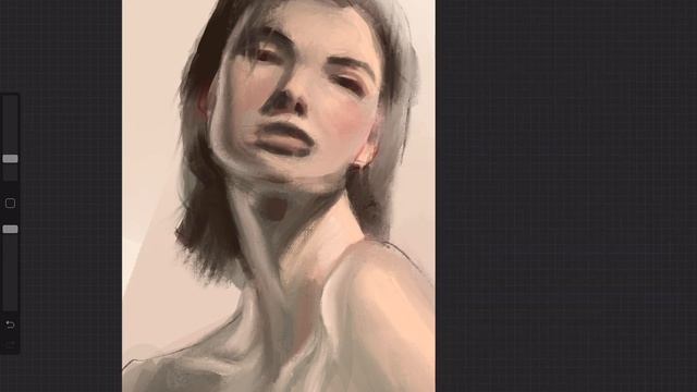 Рисую фэшн портрет по фото референсу на iPad Pro в Procreate, процесс рисования смотреть онлайн