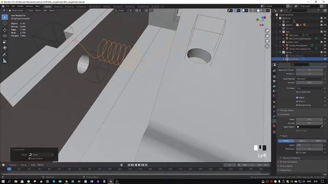 Как сделать пружинку в blender 2.8+ смотреть онлайн