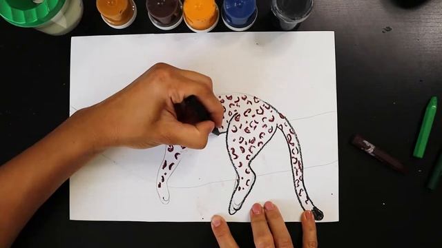 Рисуем леопарда. смотреть онлайн