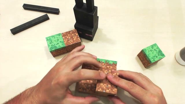 Tutorial PaperCraft Minecraft - Enderman Gigante !!