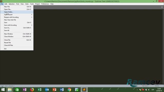 2. Crear y ejecutar un archivo python desde la terminal смотреть онлайн
