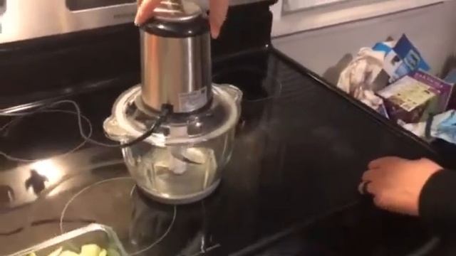 Electric Food Chopper: 2L Glass Food Processor (8-Cup large /Free Bottom Anti-Slip Mat) смотреть онлайн