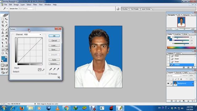create Passport size Photo in adobe Photoshop 7 0 in HIndi смотреть онлайн