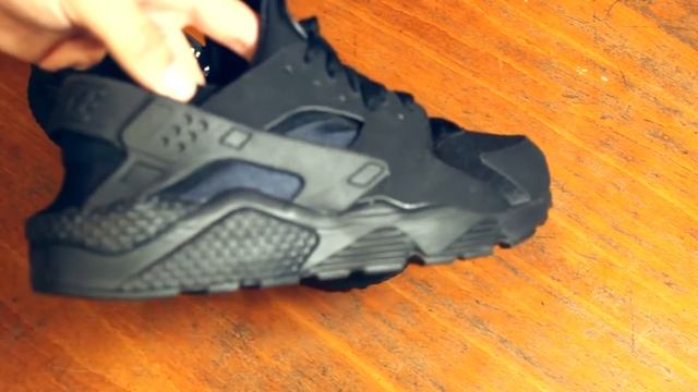 КРОССОВКИ МУЖСКИЕ В СТИЛЕ NIKE HUARACHE ULTRA, ЧЕРНЫЕ смотреть онлайн