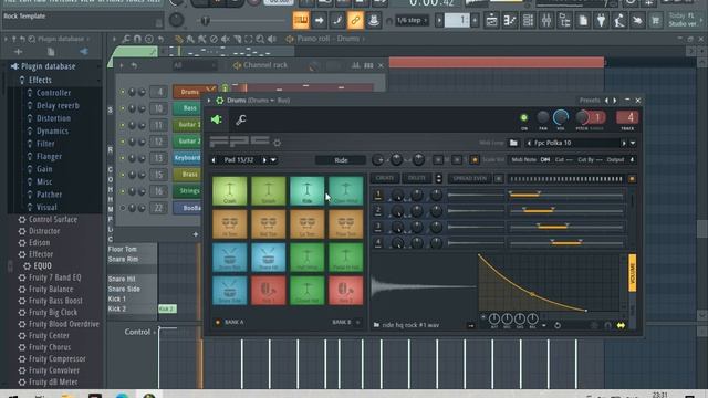Пишем рок музыку с нуля в фл студио. Обрабатываем звук. смотреть онлайн